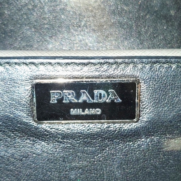 Prada Leather Clutch with Lock & Key - Picture 3 of 16